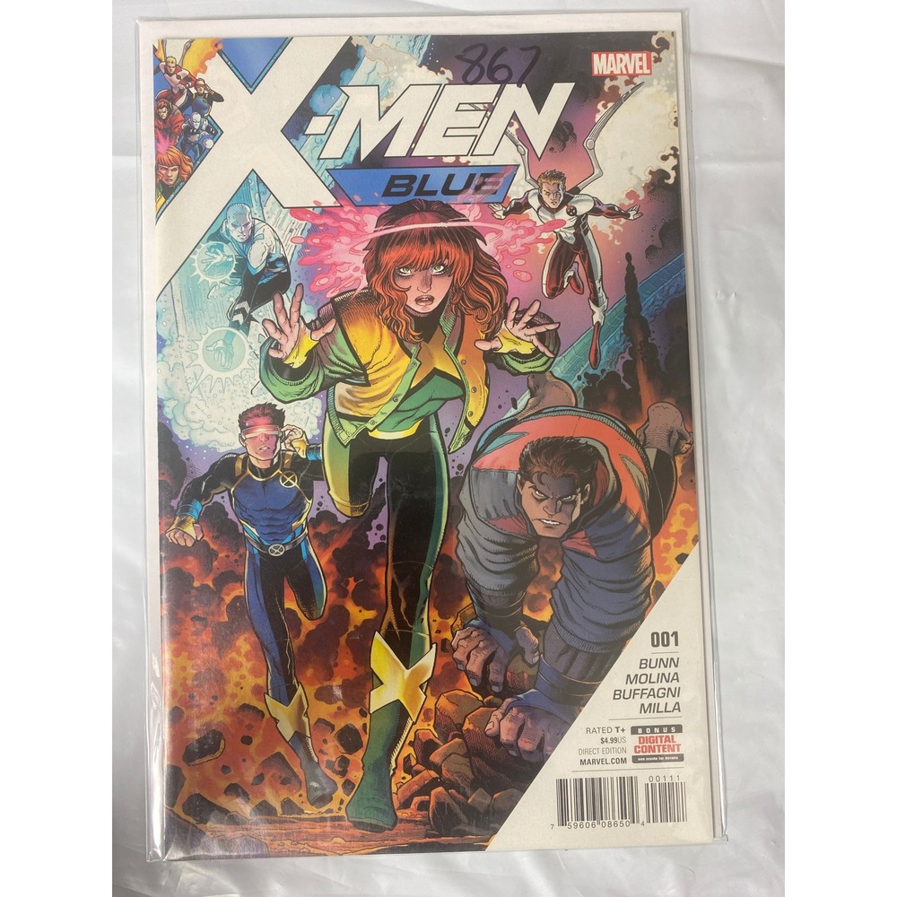 Marvel X-Men Blue 001 Cullen Bunn Jorge Molina Arthur Adams 2017‎ Comic Book